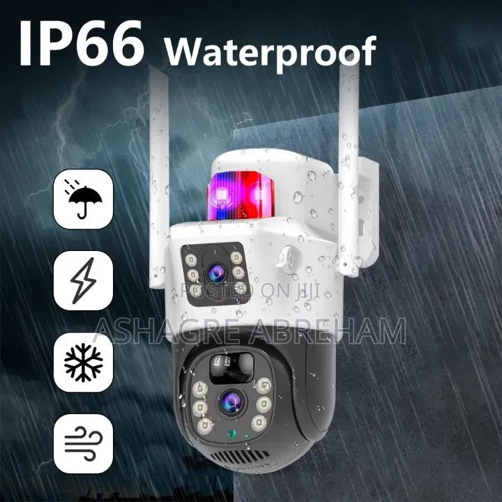 Dual Lens Solar Security Camera