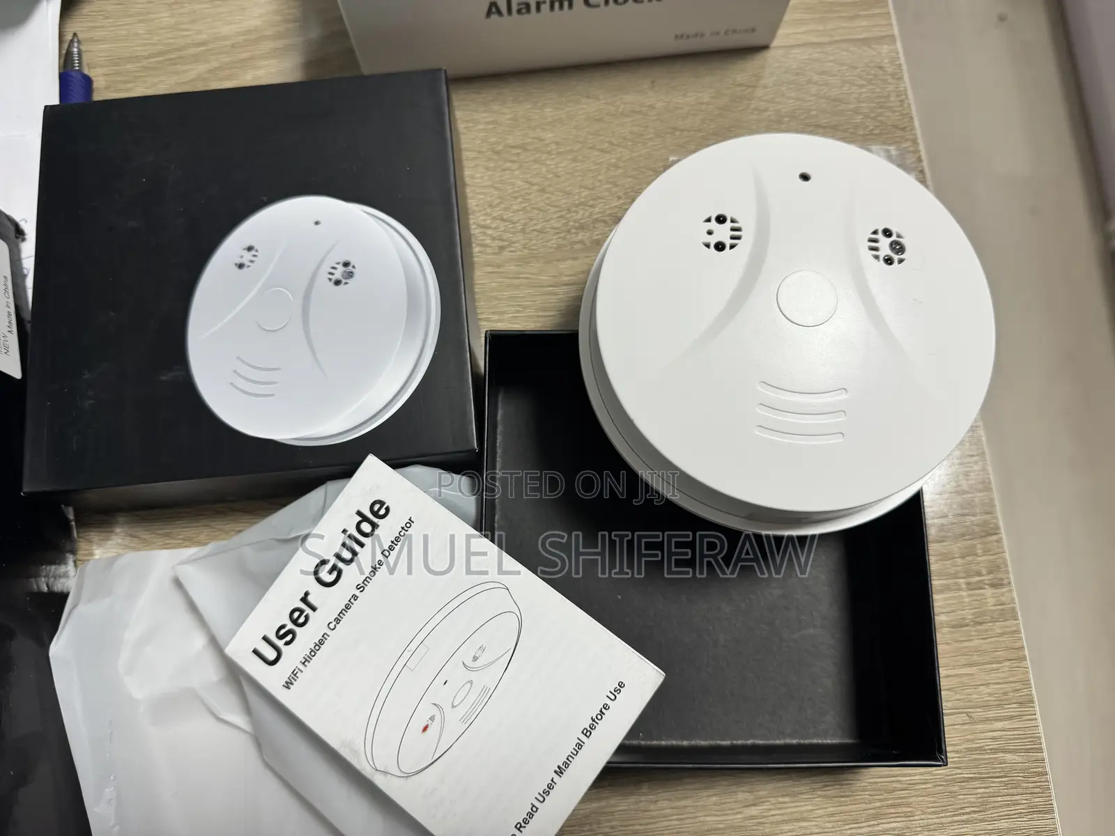 HD 1080P Camera Smoke Detector WiFi Cameras Wireless Small Nanny Cam