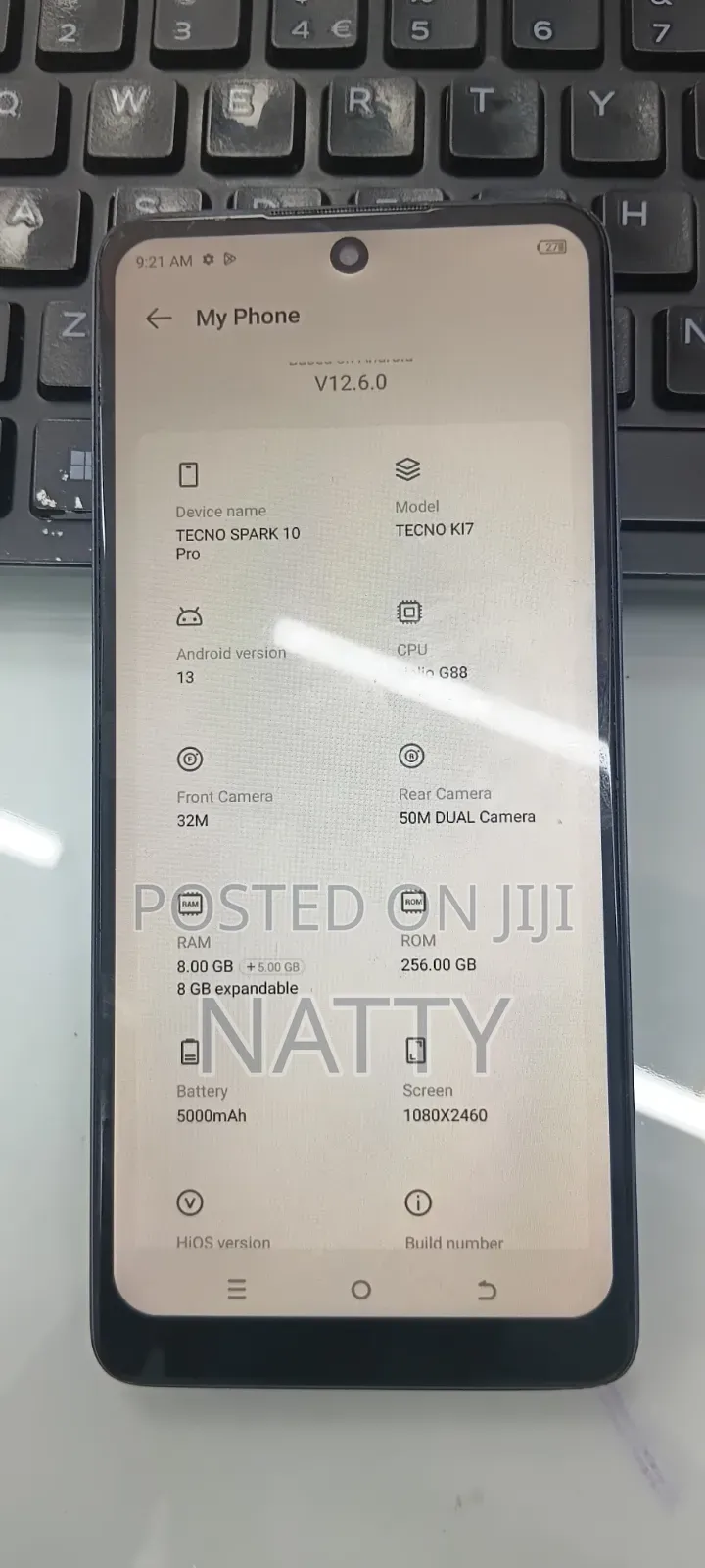 Tecno Spark 10 Pro 256 GB Silver