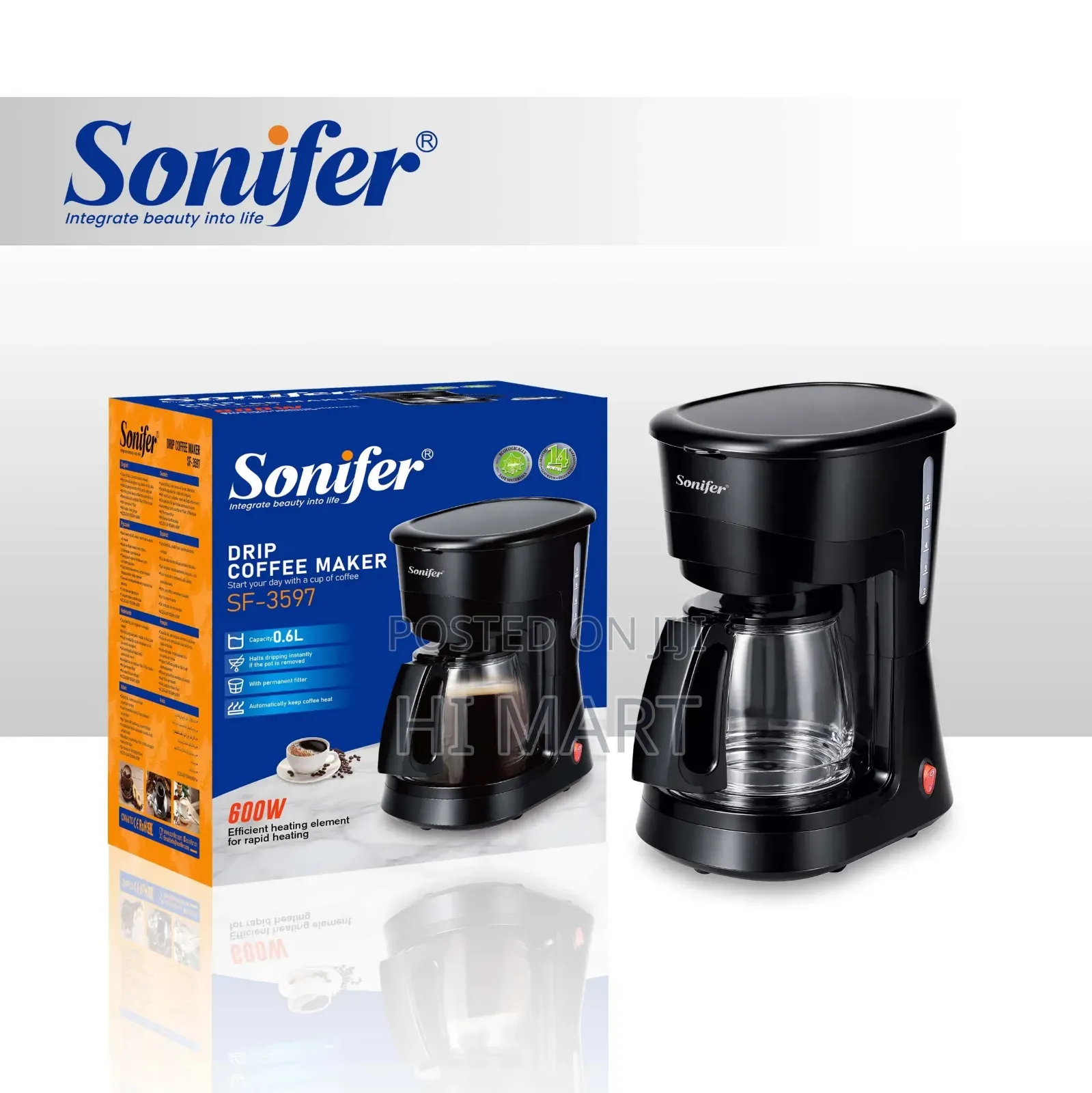 Sonifer Top Quality Coffee Maker(1.8litre)