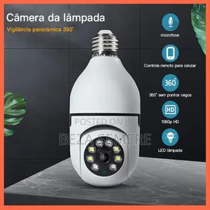 Wireless Plug-in Rotating Bulb Camera – Screw-in E27 Socket, Auto