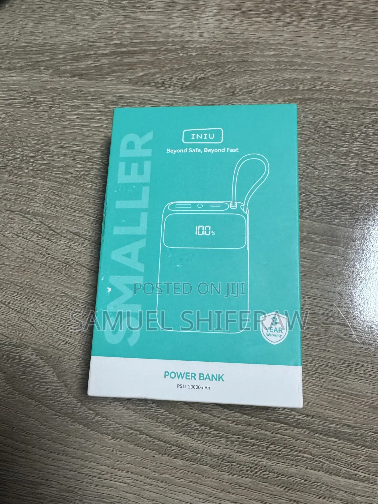INIU 20000mAh Portable Charger, Smaller 45W Fast Charging Travel Power