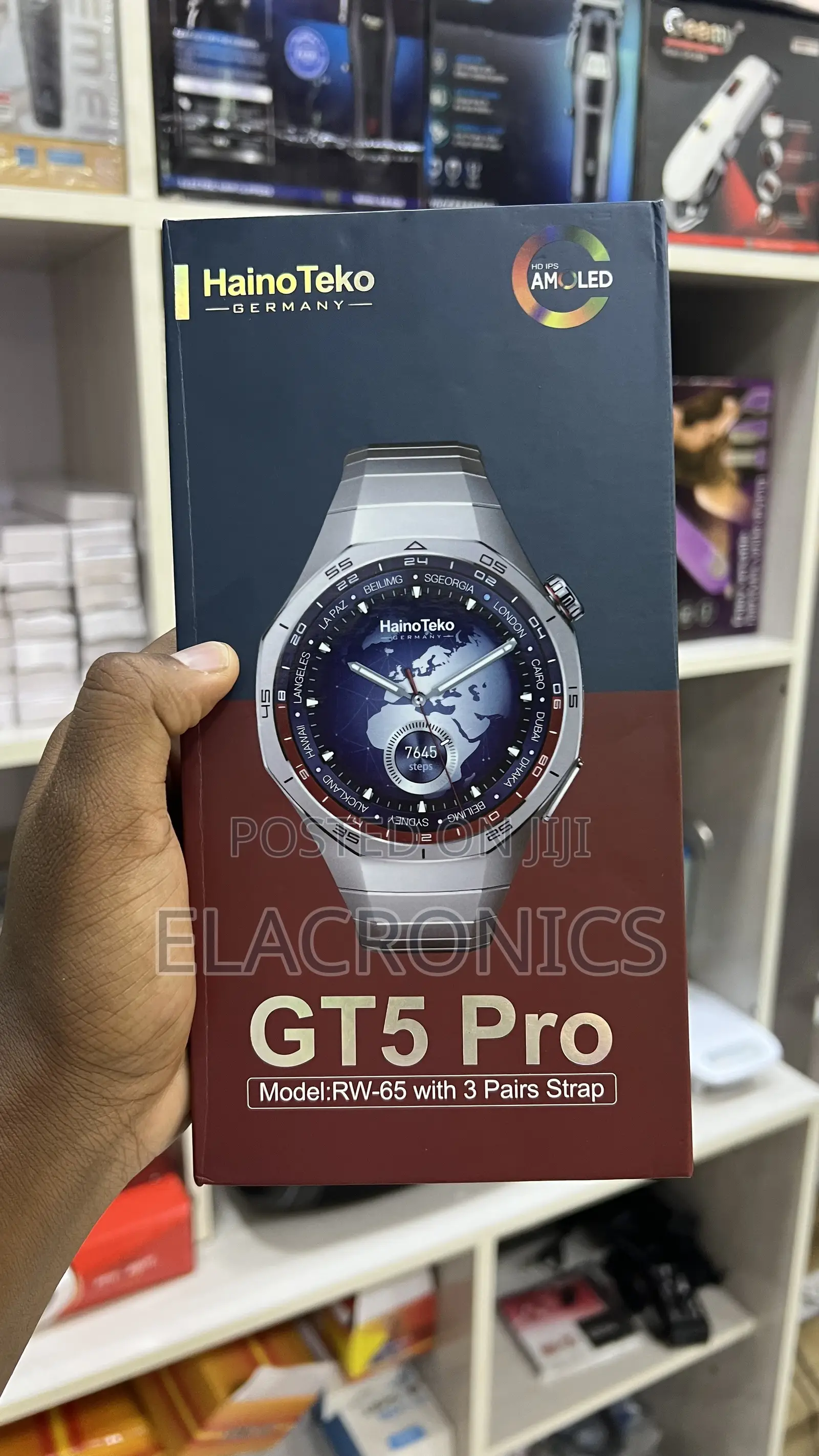 HainoTeko GT5 Pro Smartwatch With 3 Straps