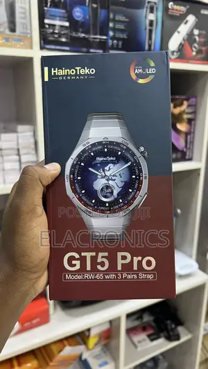 HainoTeko GT5 Pro Smartwatch With 3 Straps