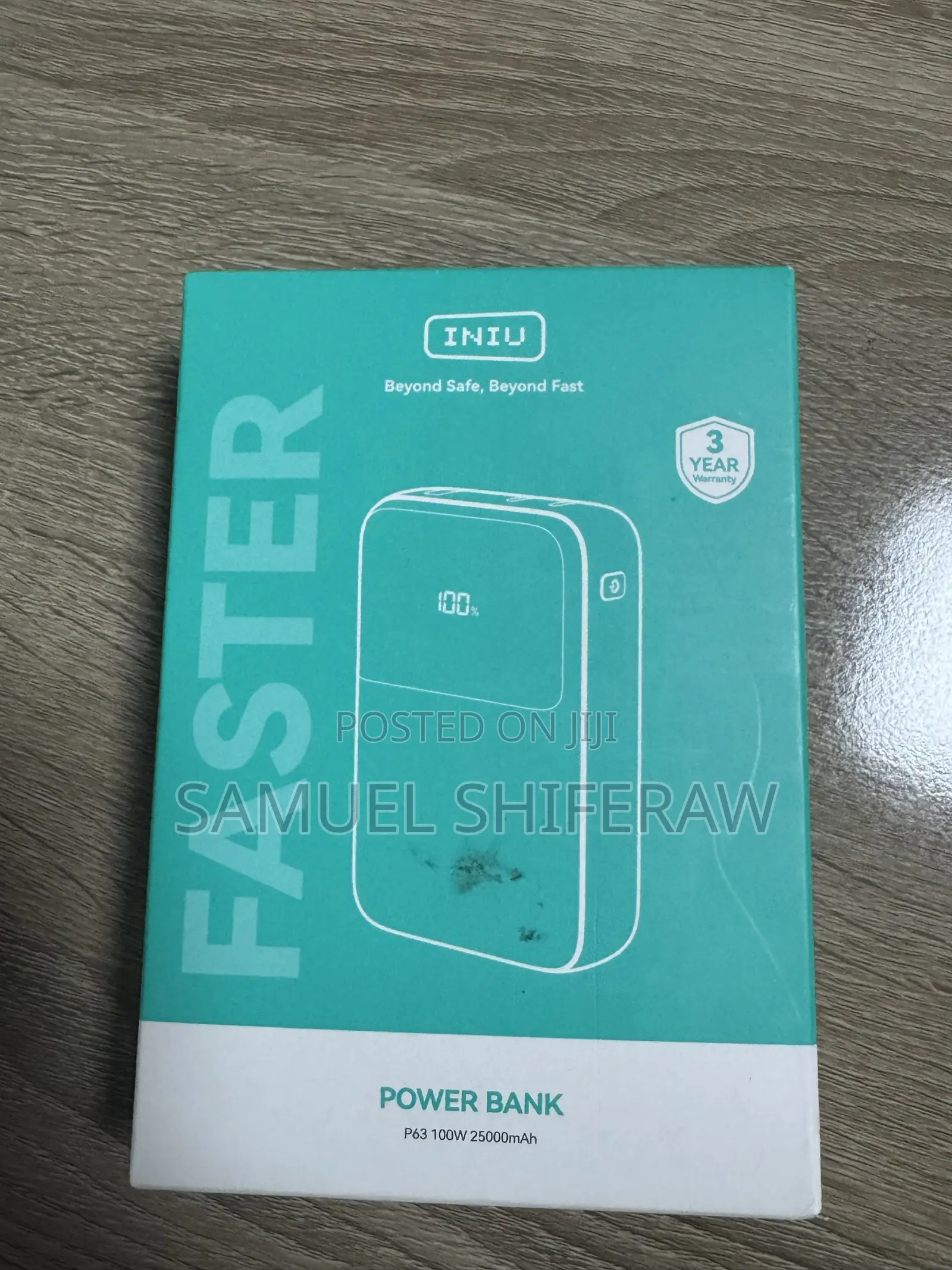 INIU Laptop Power Bank, Smallest 25000mAh 100W Fast Charging Battery