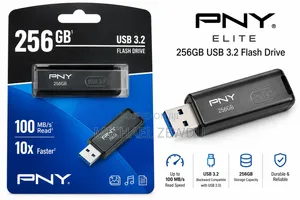 PNY Elite 256GB USB 3.2 Flash Drive – 100mb/S