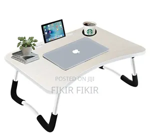 Foldable Portable Laptop Table With Cup Holder