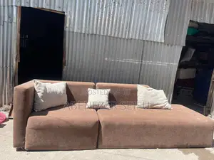 Elegant Brown Sofa Set With Cushions – Slightly Used, 3 Available