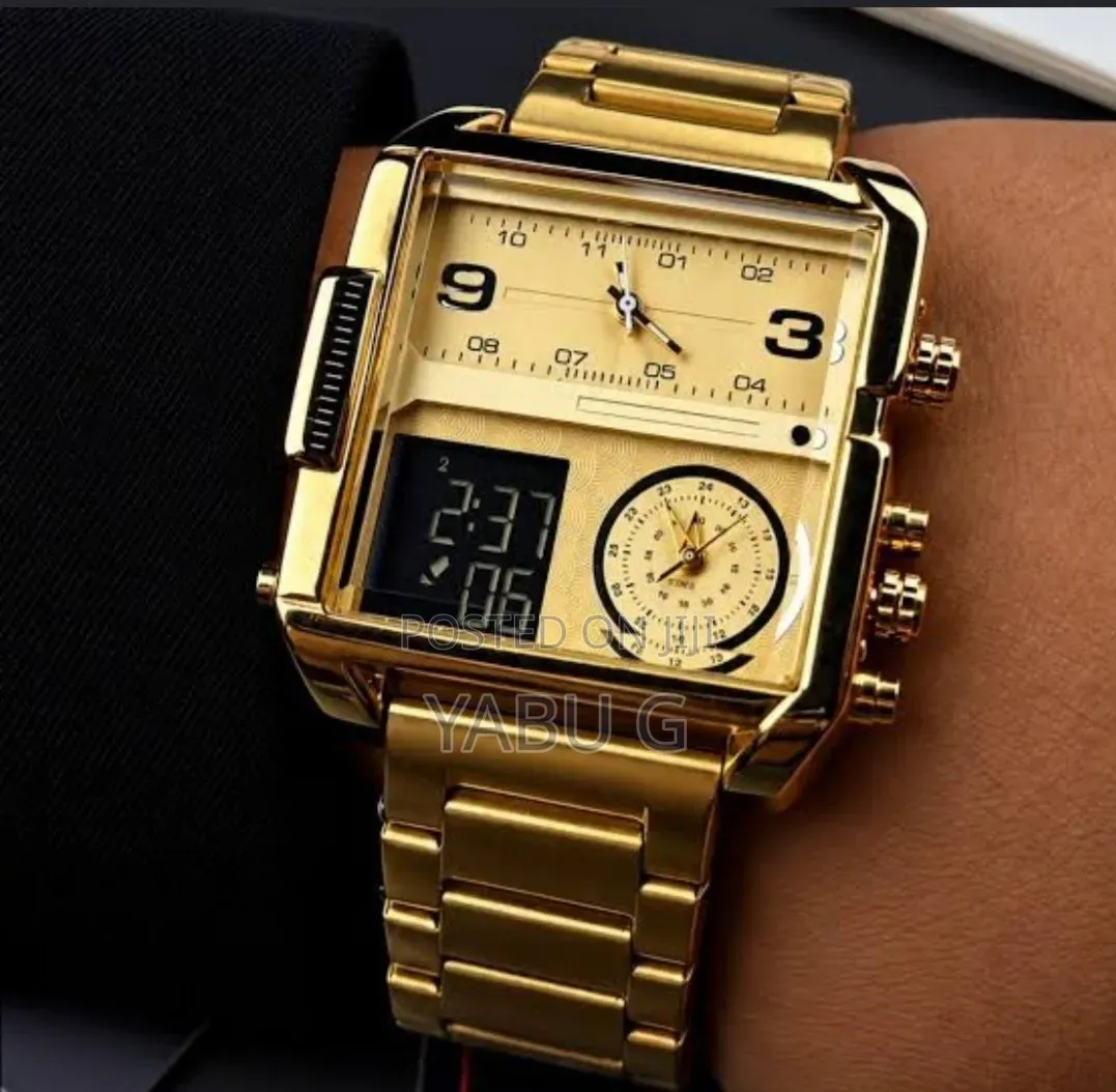 Full Gold Stainless Steel Men's Watch