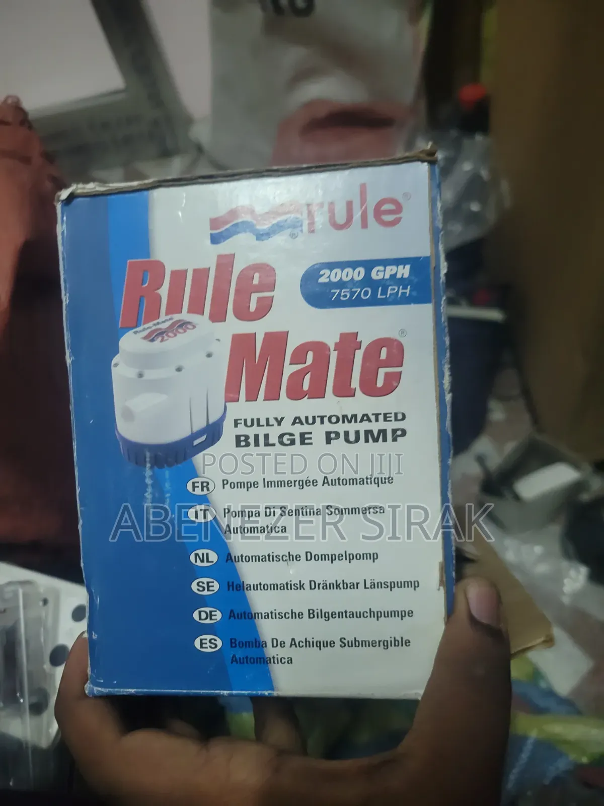Rule-Mate 2000 GPH Fully Automated Submersible Bilge Pump