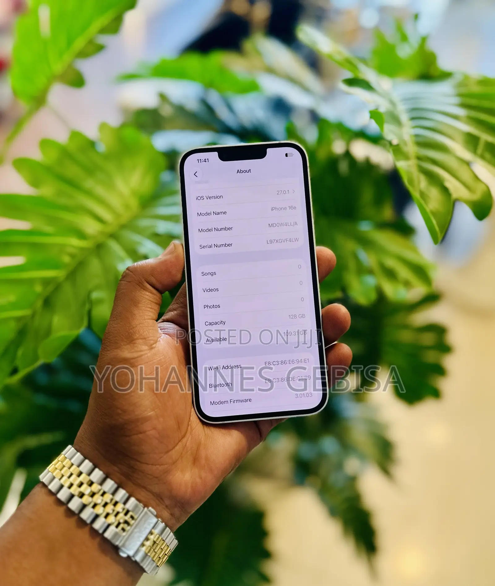 Apple iPhone 16e 128 GB White