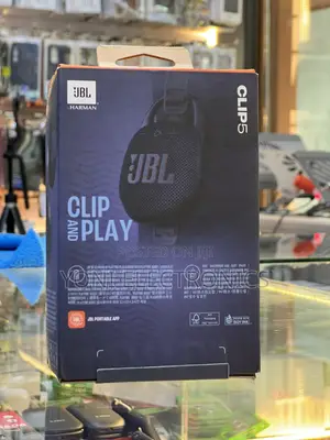 Original JBL Clip 5 Portable Bluetooth Speaker (Blue)