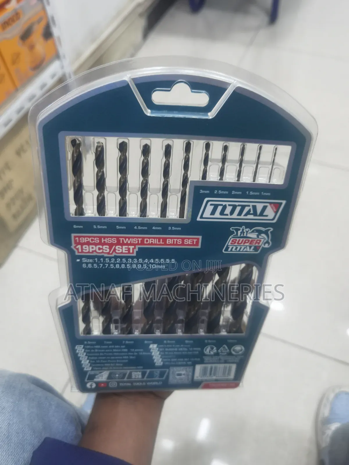 19 PCS Twist Drill Bit Set