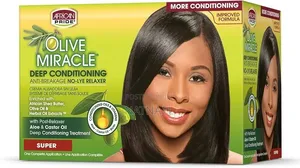 African Pride(From Uk Olive Miracle Deep Conditioning No-Lye Relaxer -