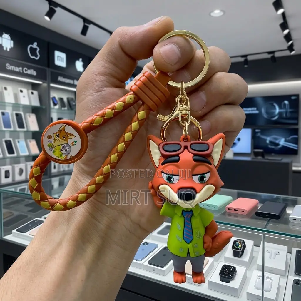 3D Nick Wilde Fox Keychain