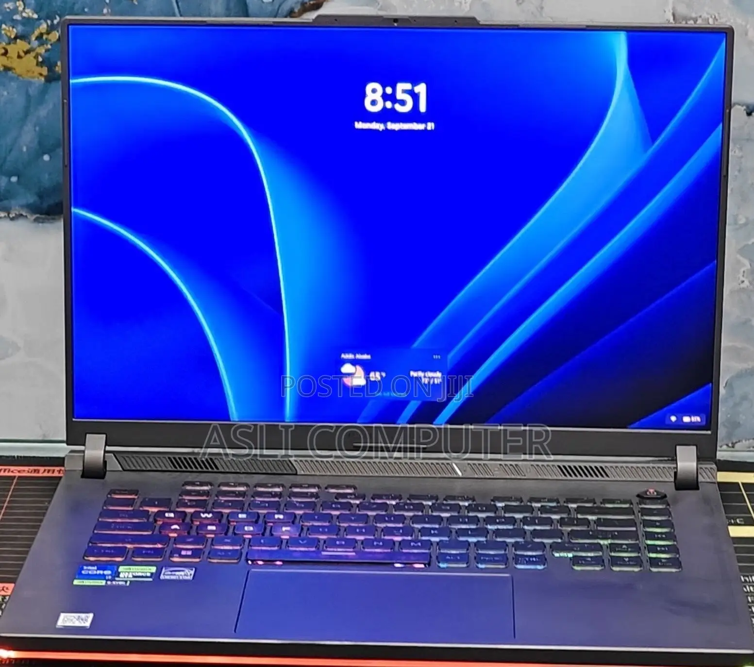 New Laptop Asus ROG Strix G15 16GB Intel Core i7 SSD 1T