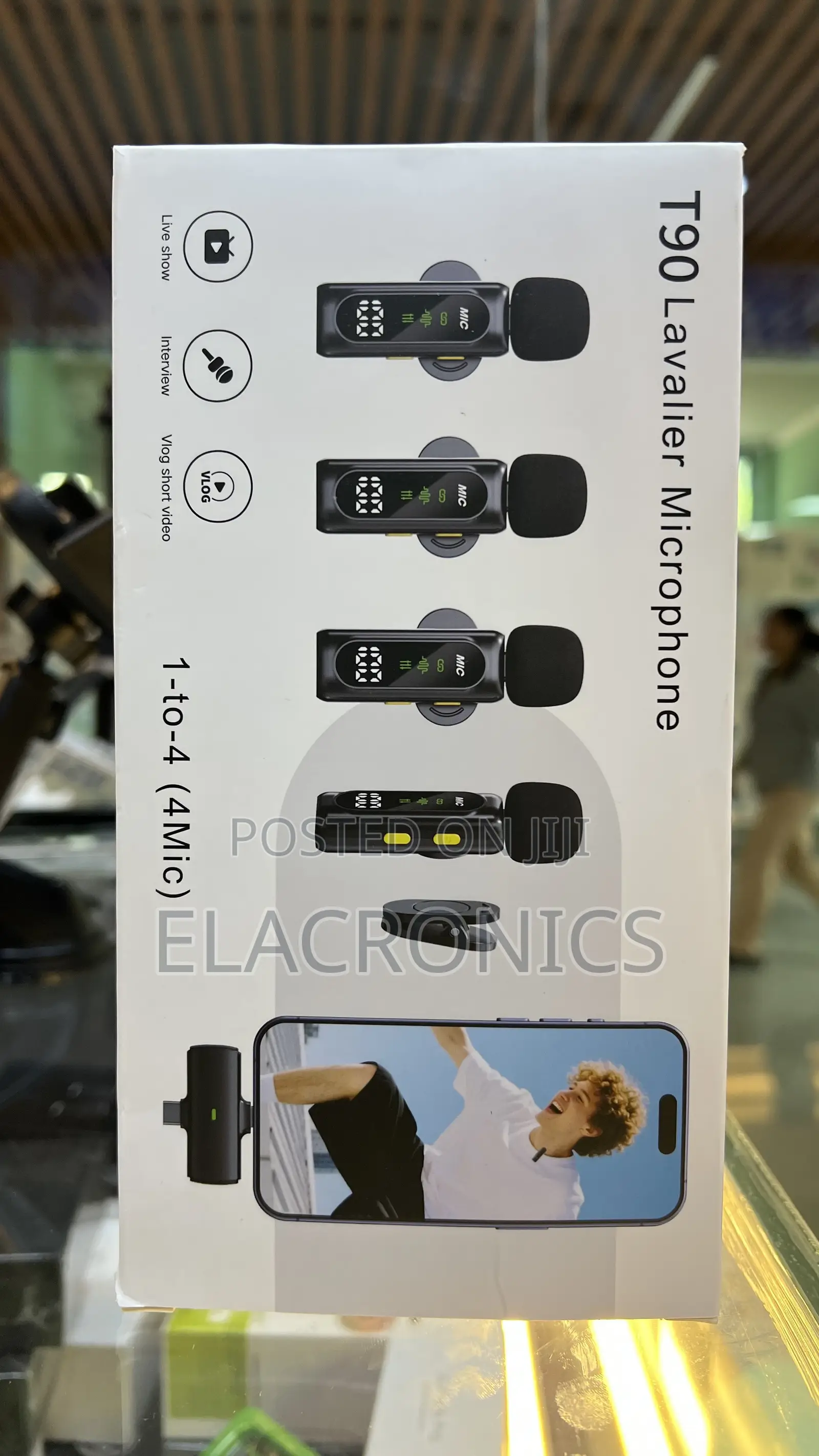 T90 Wireless Lavalier Mic 1 to 4 Mics