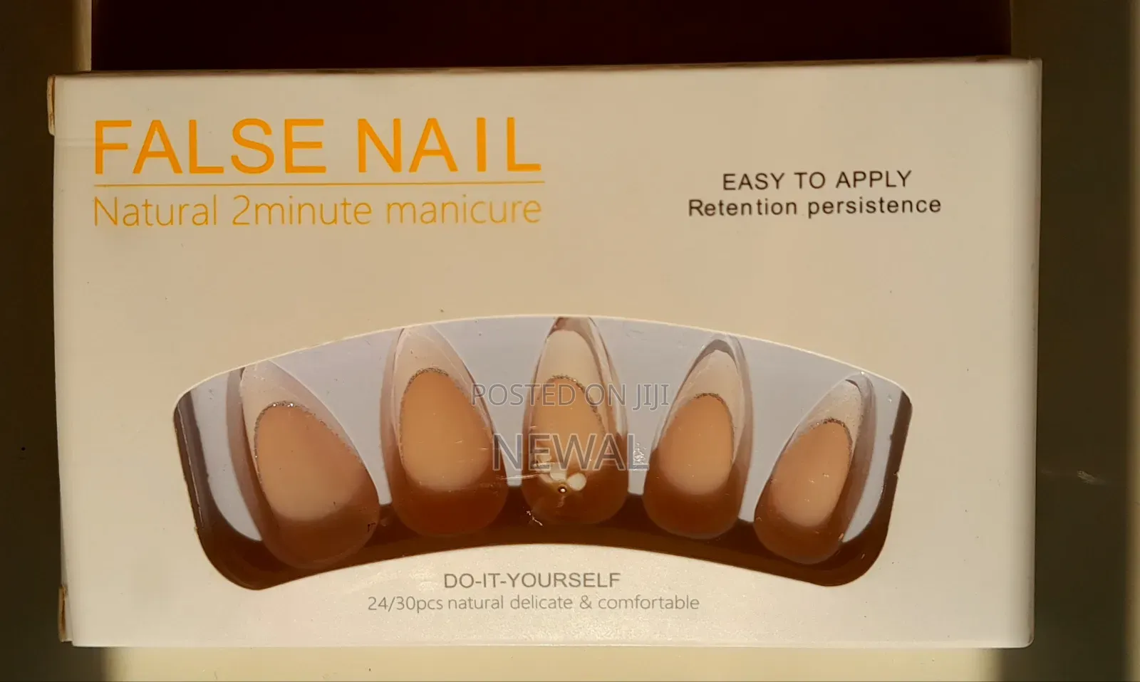  Elegant French Tip Press-on False Nails