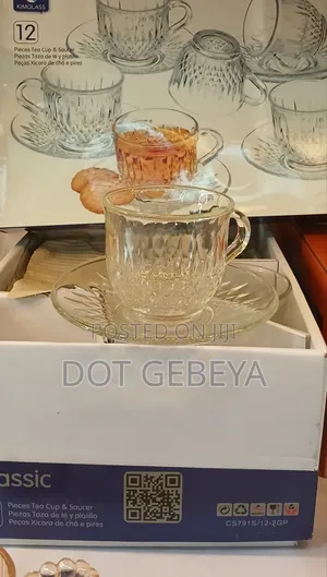 Kimglass 12 የሻይ ስብስብ