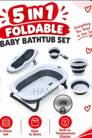5 in 1 Foldable Baby Bath Tube