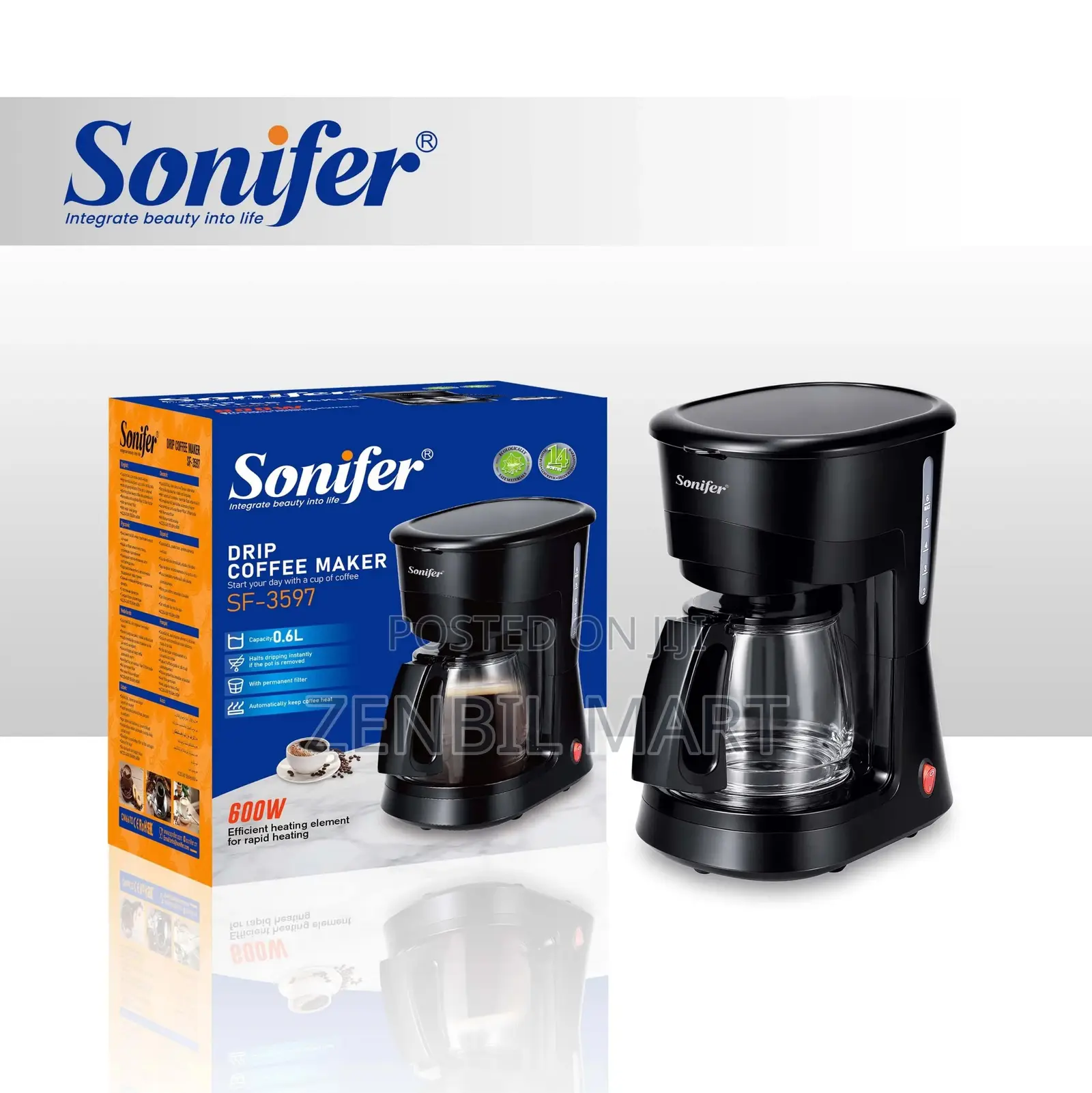 Sonifer 1.8L Coffee Maker