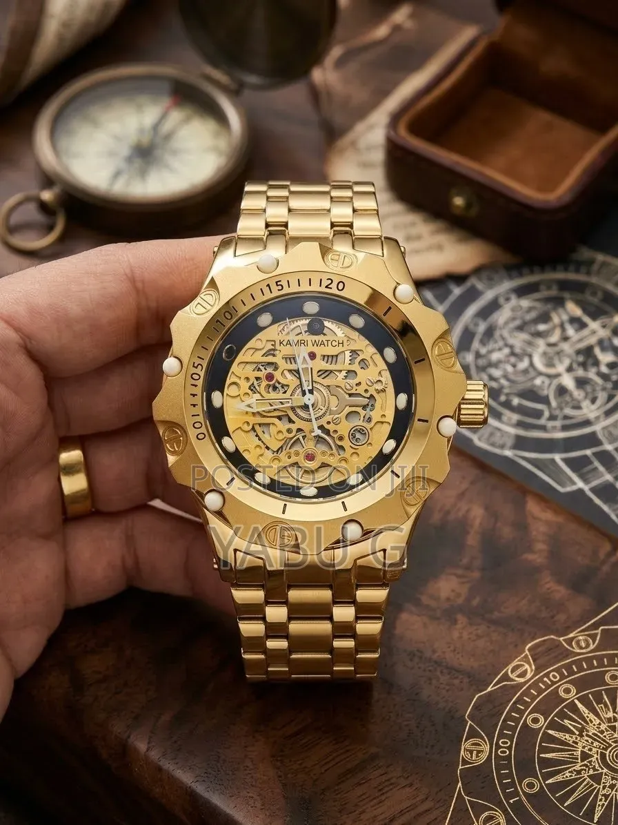 Kamri Watch Skeleton Quartz Wristwatch Styled After the Chunky