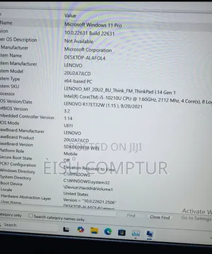 New Laptop Lenovo L14 G1 8GB Intel Core i5 SSD 256GB