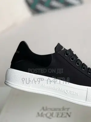 Alexander McQueen Deck Plimsoll ‘Black/White’ Men’s Shoes
