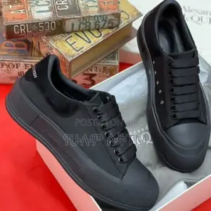 Alexander McQueen Deck Plimsoll ‘Triple Black’ Men’s Shoes