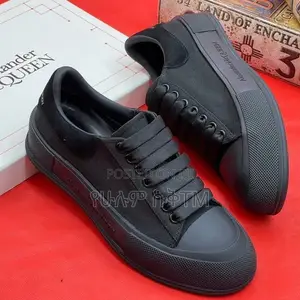 Alexander McQueen Deck Plimsoll ‘Triple Black’ Men’s Shoes