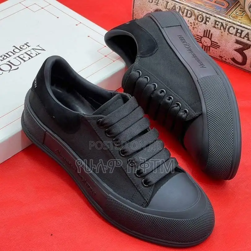 Alexander McQueen Deck Plimsoll ‘Triple Black’ Men’s Shoes