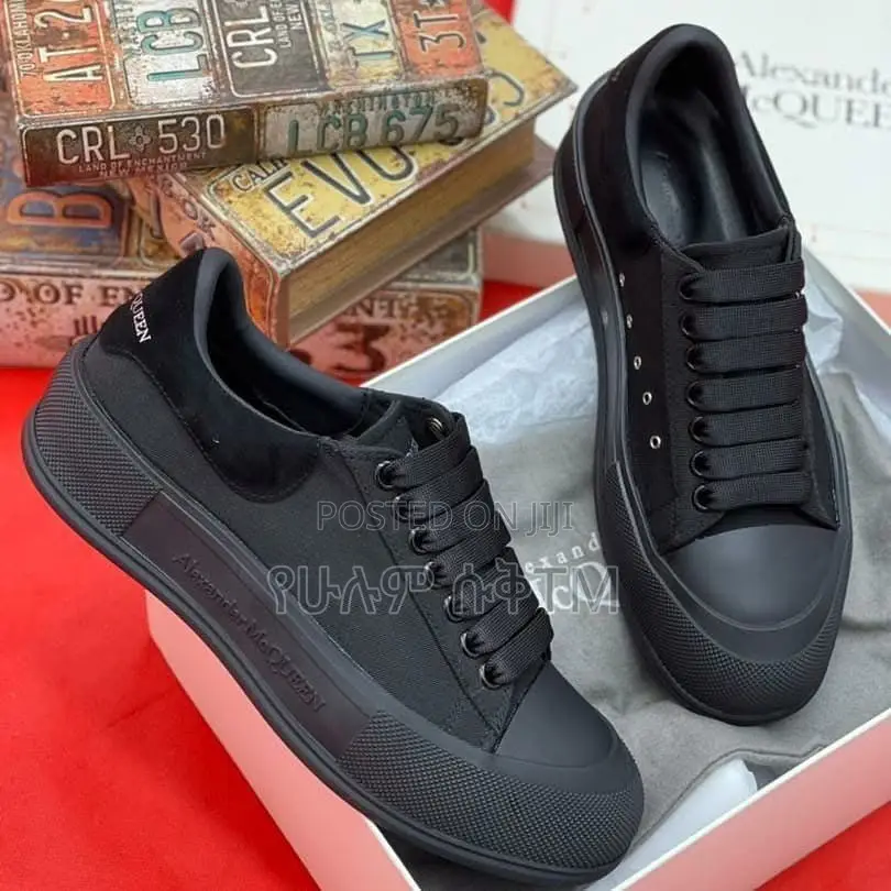 Alexander McQueen Deck Plimsoll ‘Triple Black’ Men’s Shoes