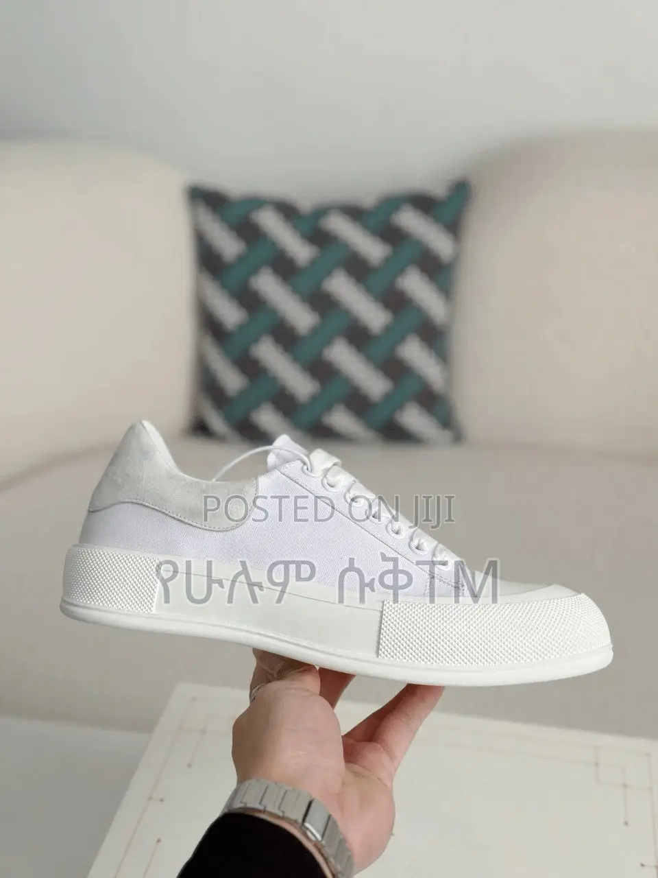 Alexander McQueen Deck Plimsoll ‘Triple White’ Men’s Shoes