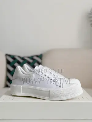 Alexander McQueen Deck Plimsoll ‘Triple White’ Men’s Shoes