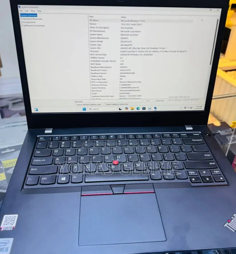 New Laptop Lenovo ThinkPad L14 8GB Intel Core i5 SSD 256GB