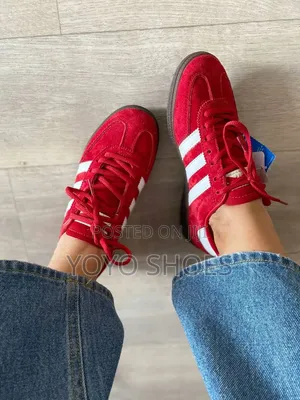 Adidas Hnadball Spezial Scarlet Red/White/ Gum Unisex Fashion Shoe