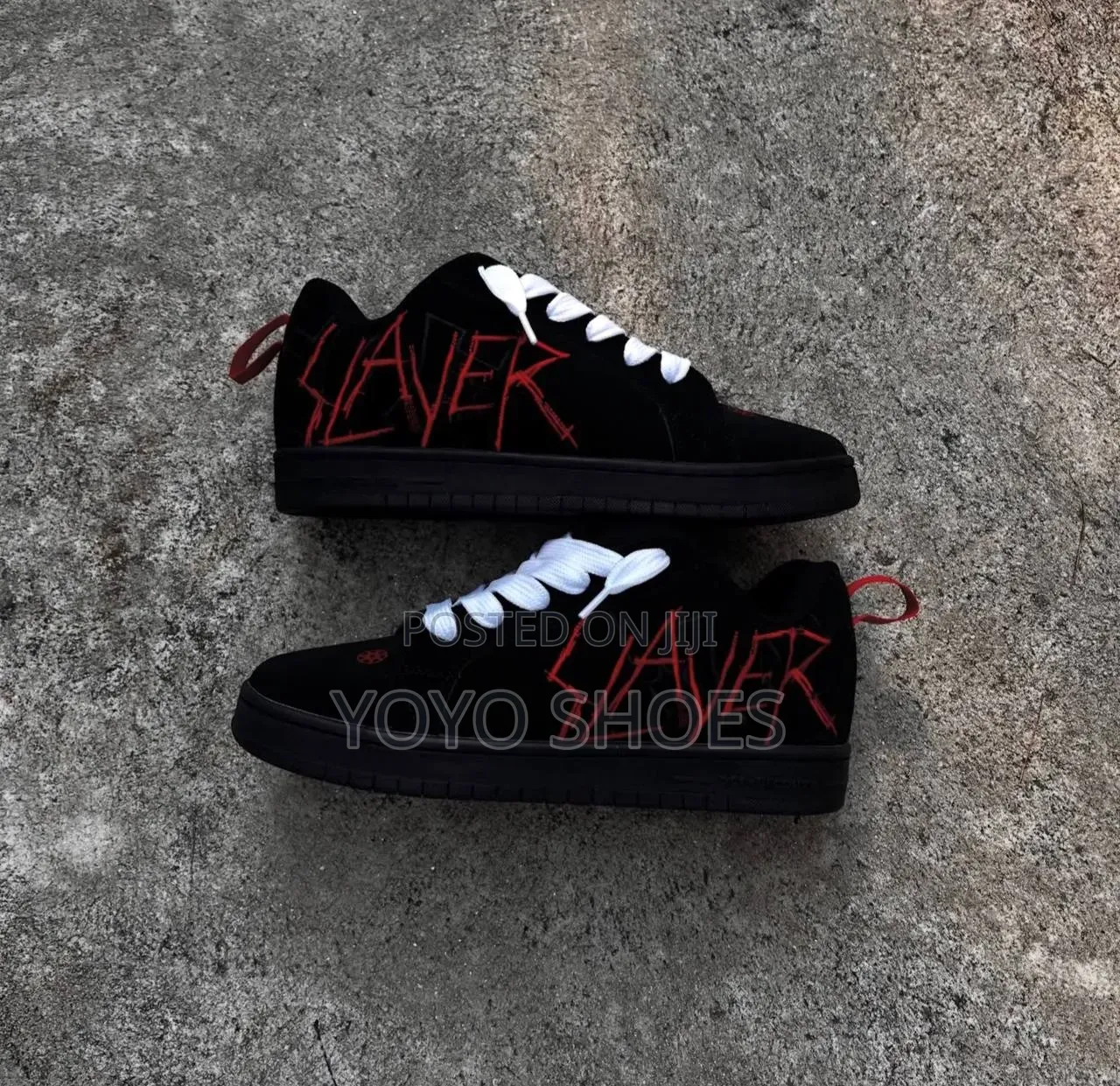DC X Slayer Court Graffik Skate Blac/Red Unisex Fashion Sneaker