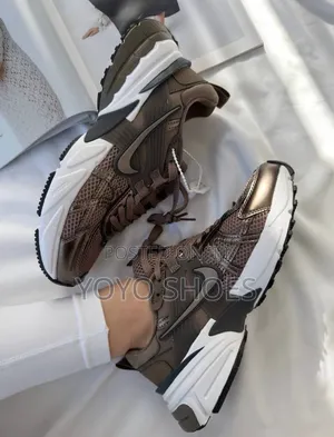 Nike V2K Run Mink Brown / Ironstone Women Fashion Sneaker Shoe
