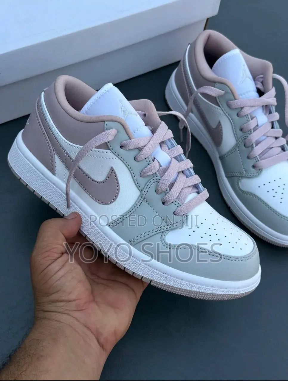 Air Jordan 1Low "Particle Rose " Women Fashion Shoes