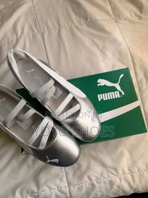 Puma Speed Cat Ballet Metallic Silver Women's Fashion Shoes
