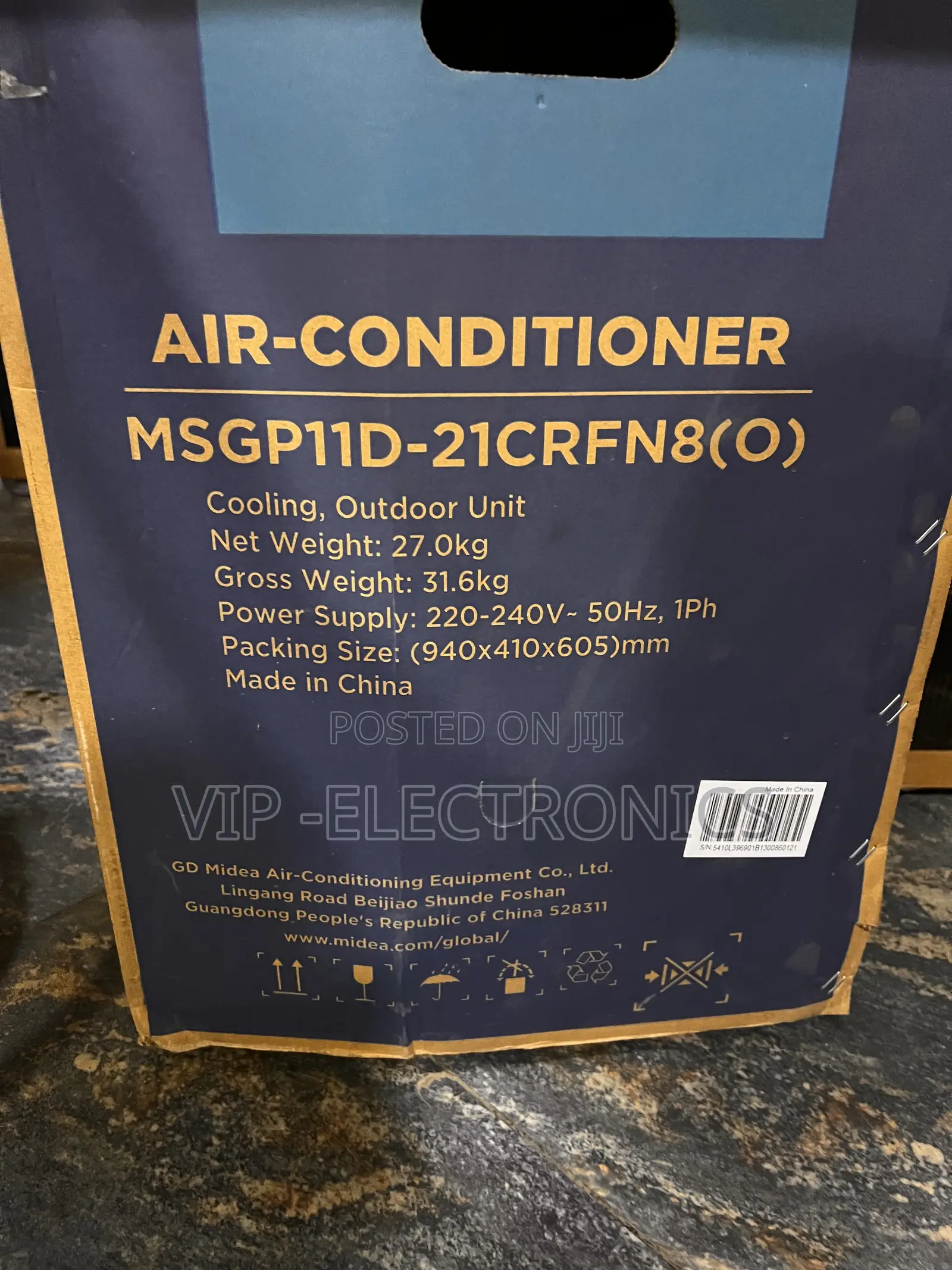 Midea Air Conditioner 24,000 BTU Split Powerful Cooling 3250W Original