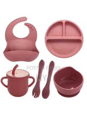 Silcon Baby Feeding Set 6pcs