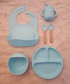 Silcon Baby Feeding Set 6pcs