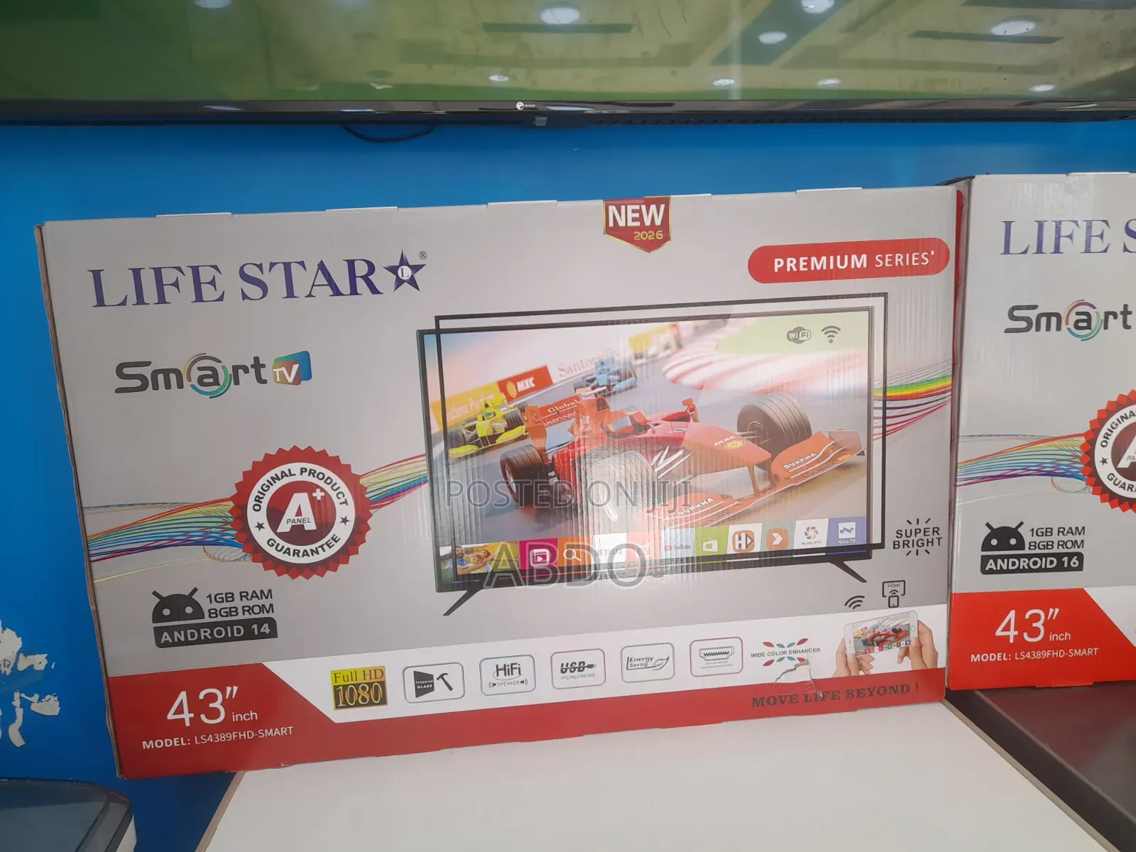 Life Star Smart UHD TV 43 Inch Premium Series 2026 New Hifi Speaker Nw