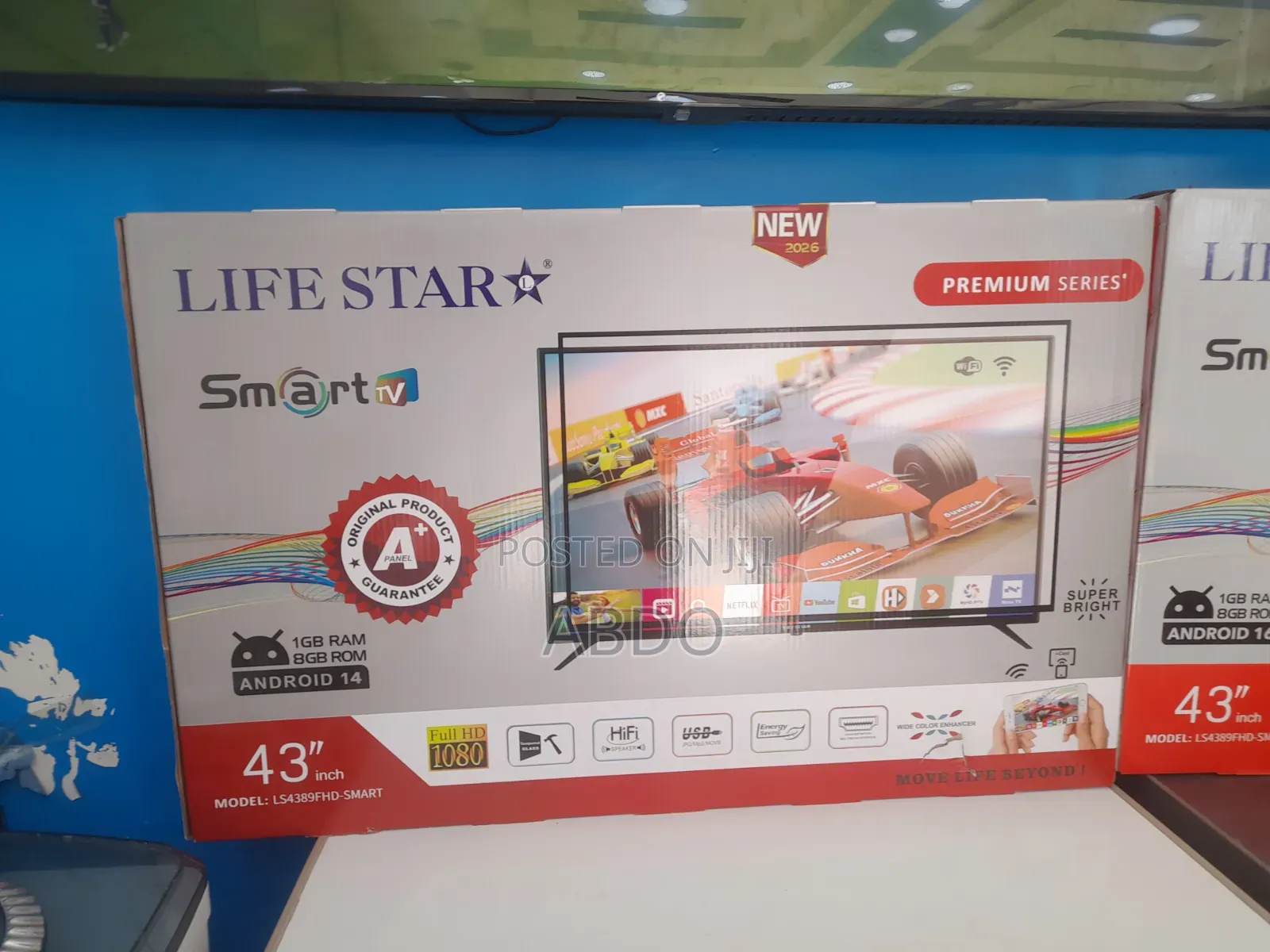 Life Star Smart UHD TV 43 Inch Premium Series 2026 New Hifi Speaker Nw