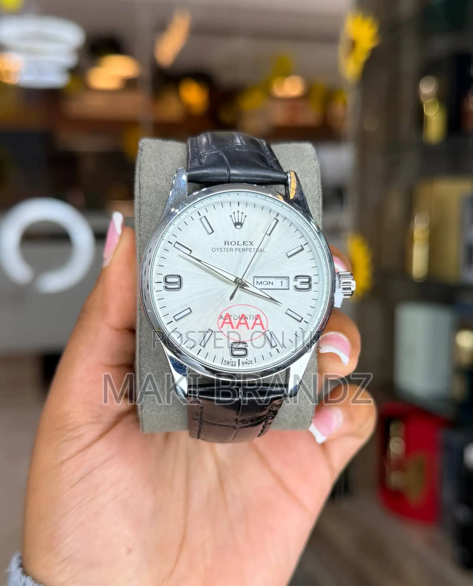 Rolex Leather Watches