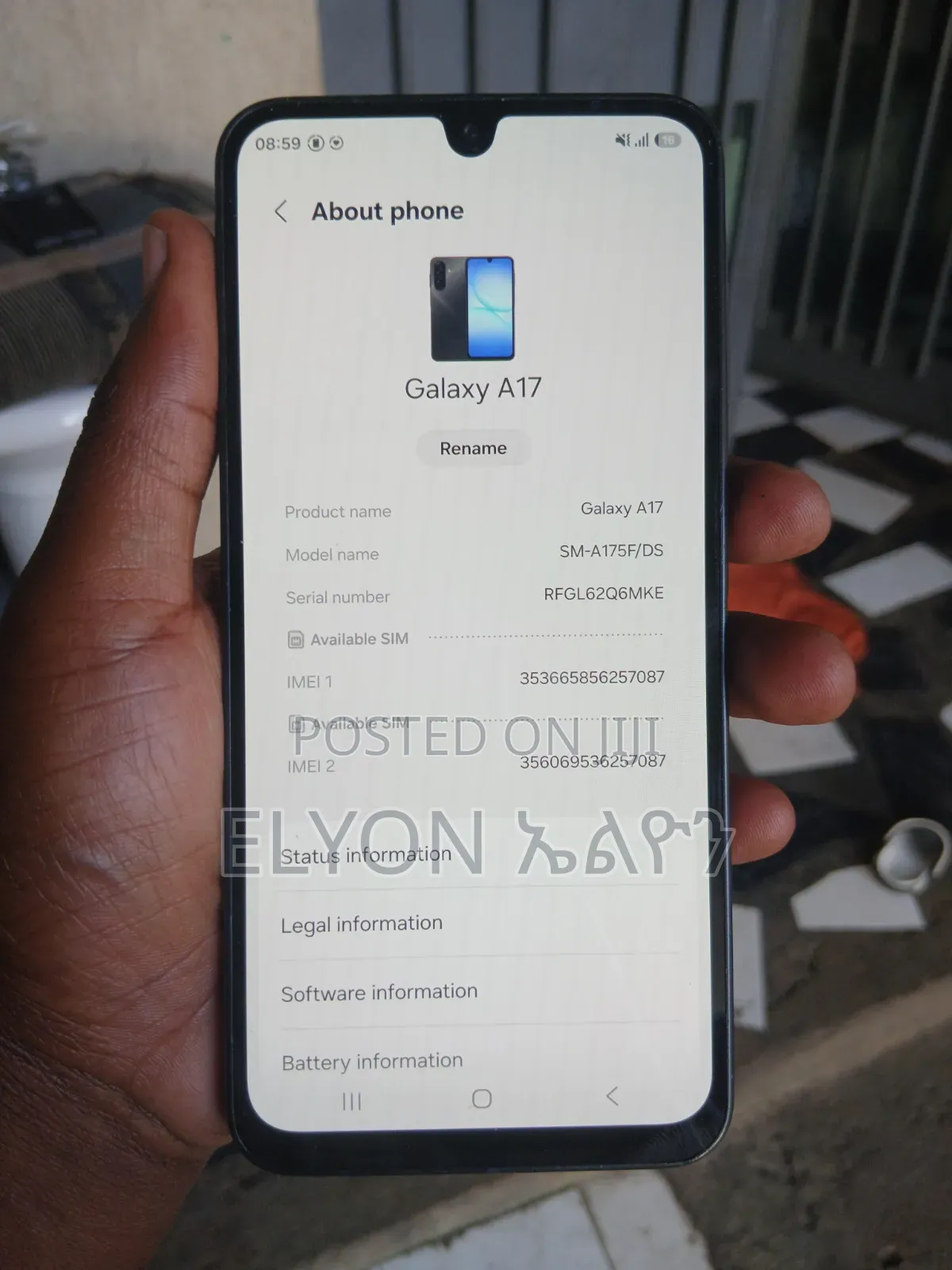 Samsung Galaxy A17 128 GB Black