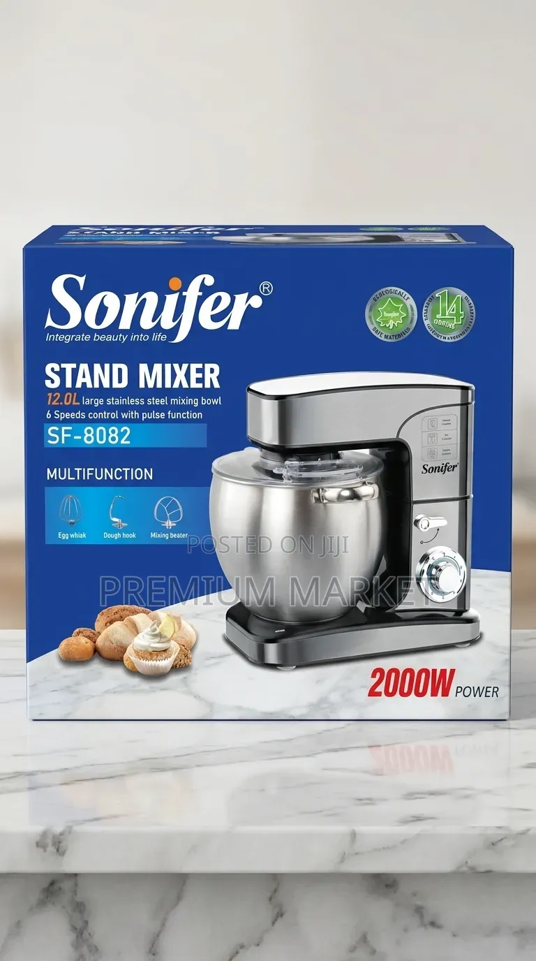 Dough Mixer Sonifer 12liter Heavy Duty SF-8082 ሶኒፈር የሊጥ ማቡኪያ