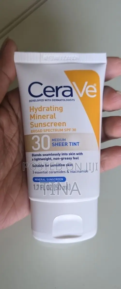 Cerave Hydrating Mineral Suncreen SPF 30 Medium Sheer Tint