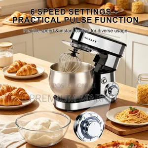 Dough Mixer Sokany 6 Liter 1600 Watt 6 Speed ሶካኒ 6 ሊትር የሊጥ ማቡኪያ
